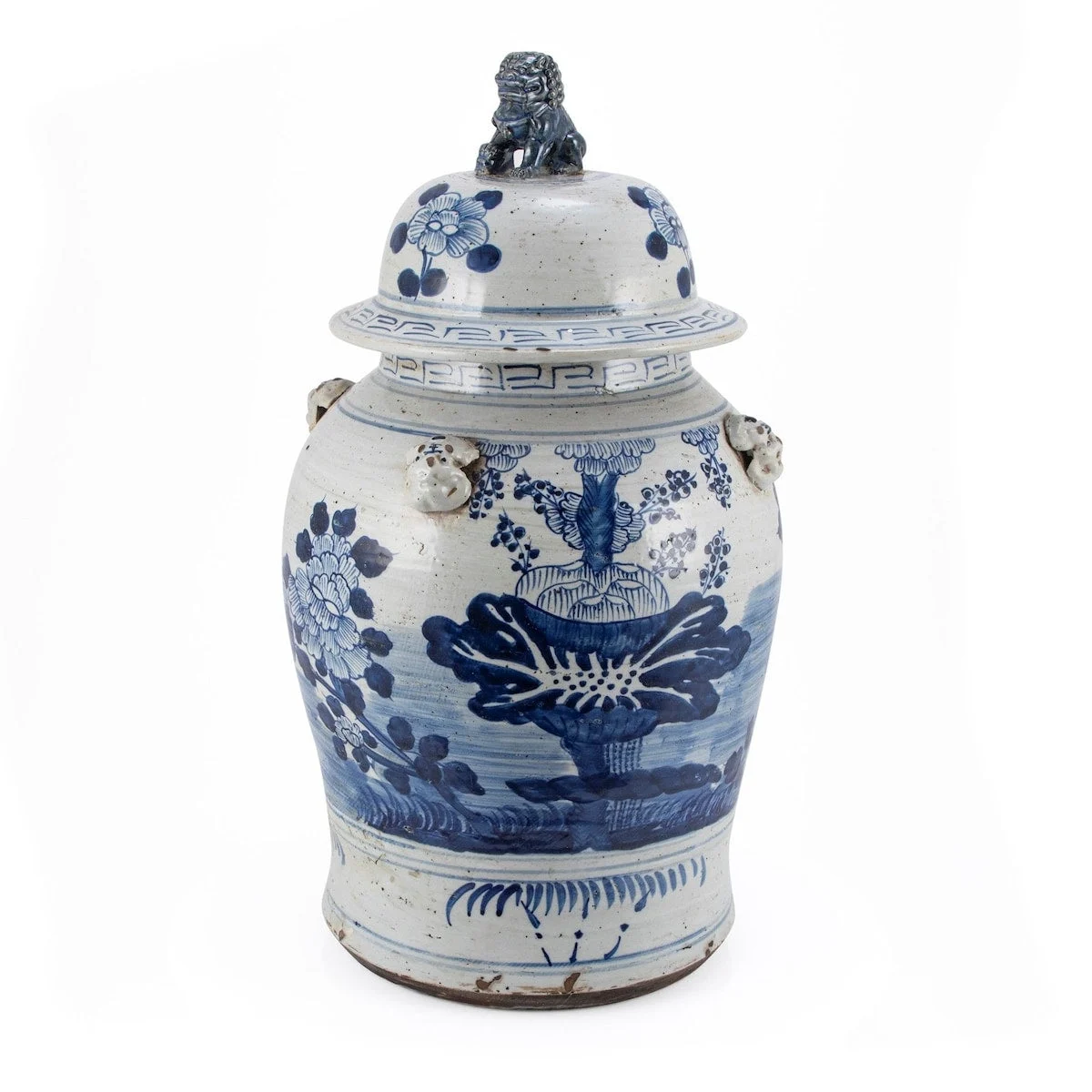 Vintage Temple Jar Four Season Plants - Large