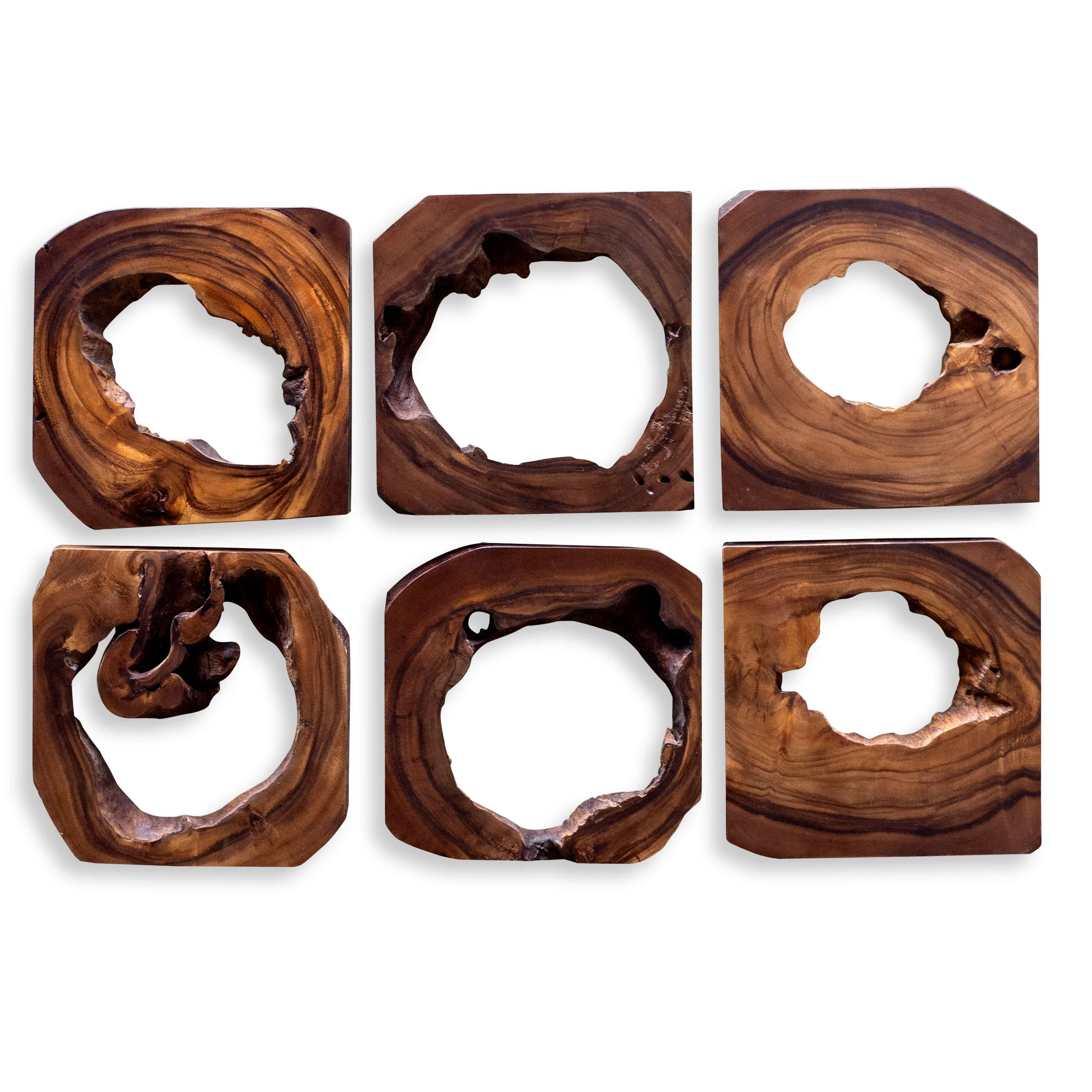Adlai Wood Wall Art // Set of 6