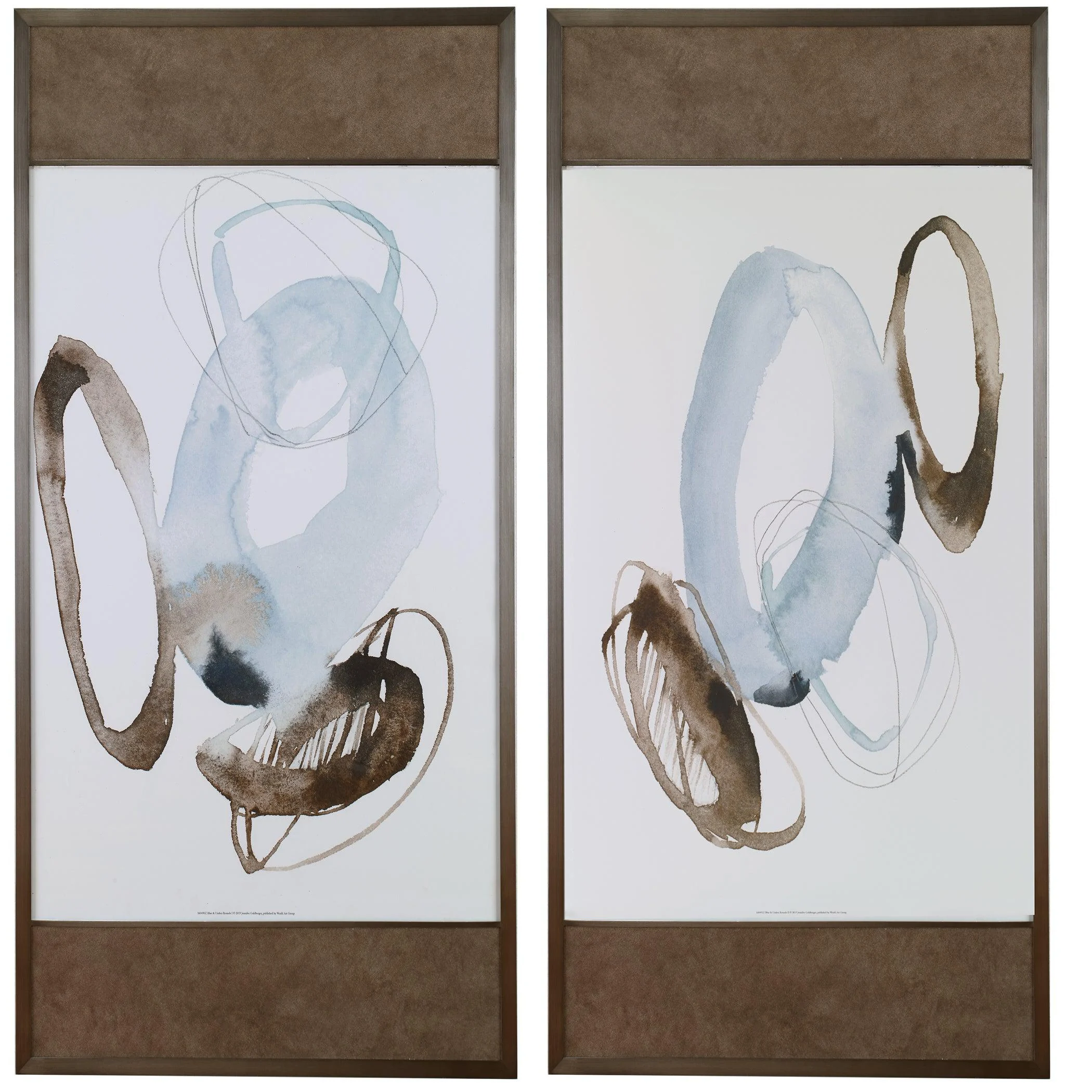 Celestial Modern Framed Prints // Set of 2