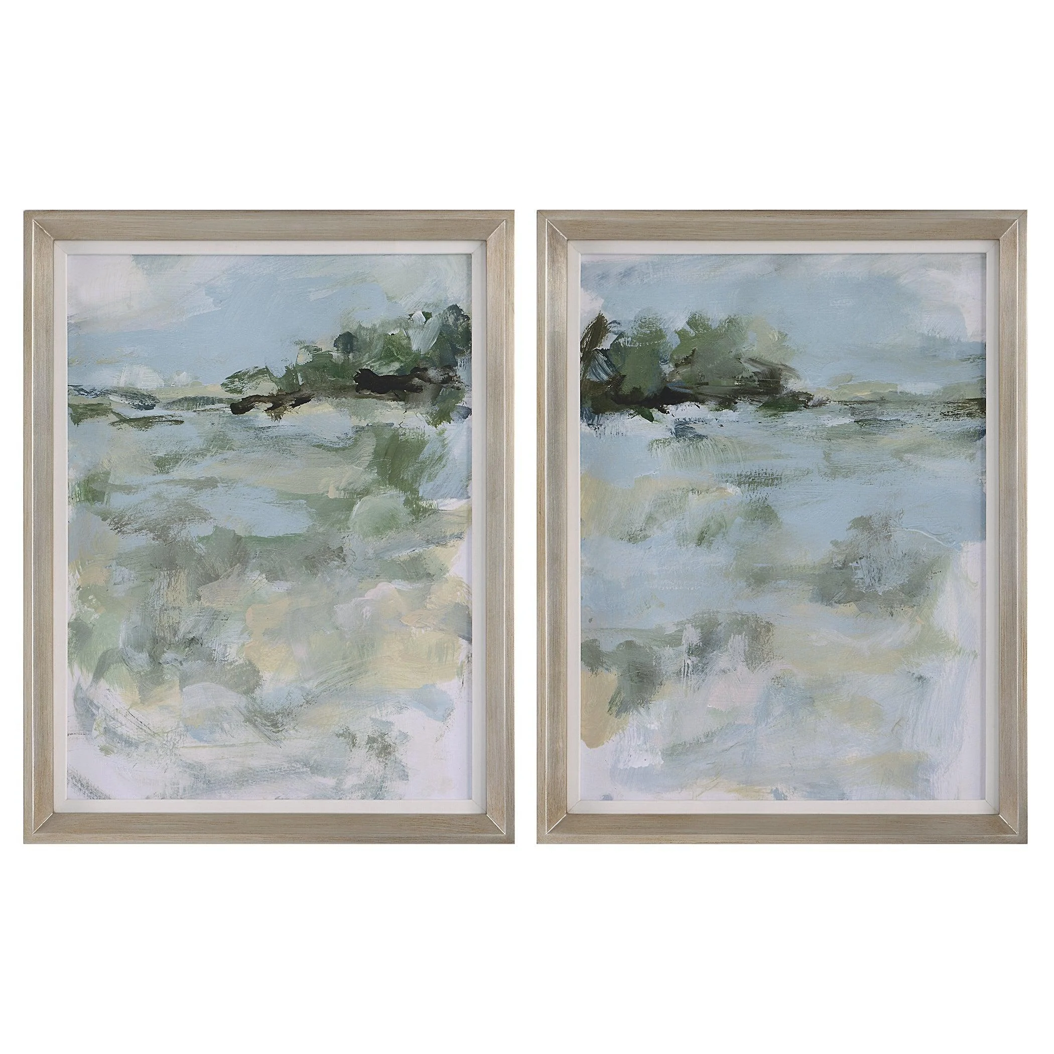 Far Away View Framed Prints // Set of 2