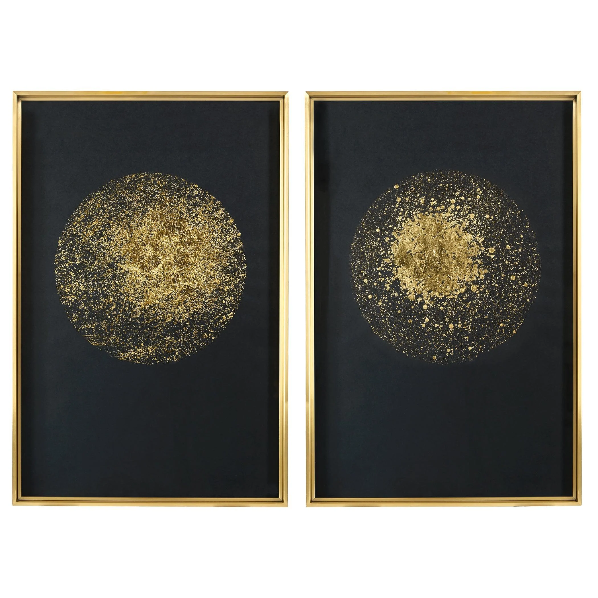 Gold Rondure Framed Prints // Set of 2