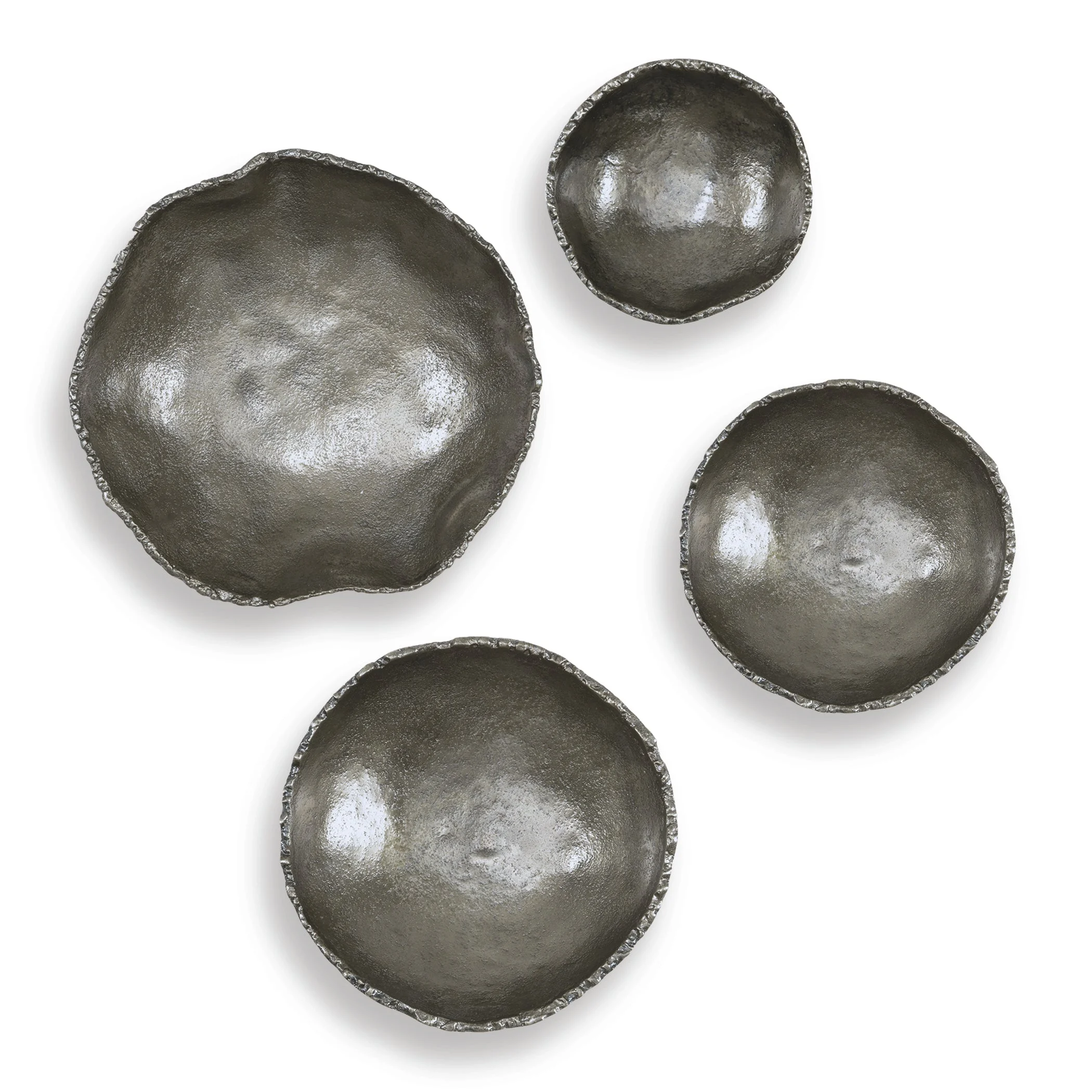 Lucky Coins Nickel Wall Decor // Set of 4