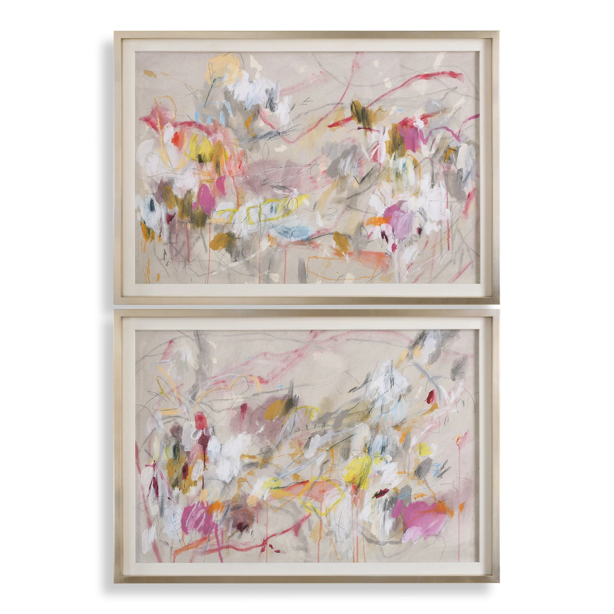 Metropolitan Rush Abstract Prints // Set of 2