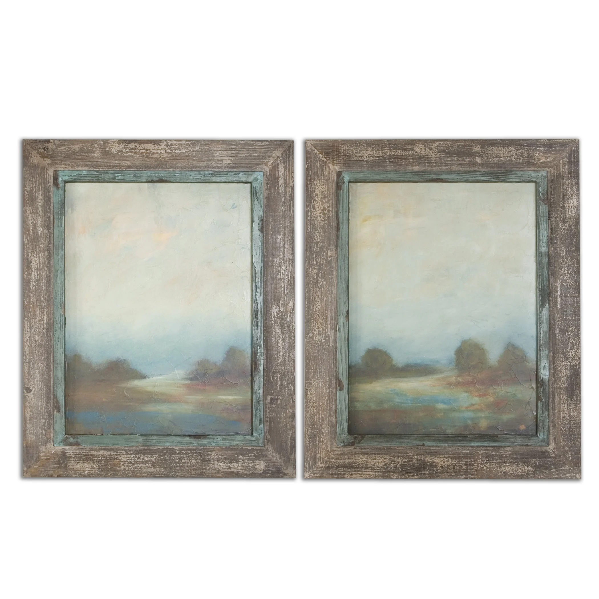 Morning Vistas Framed Art // Set of 2