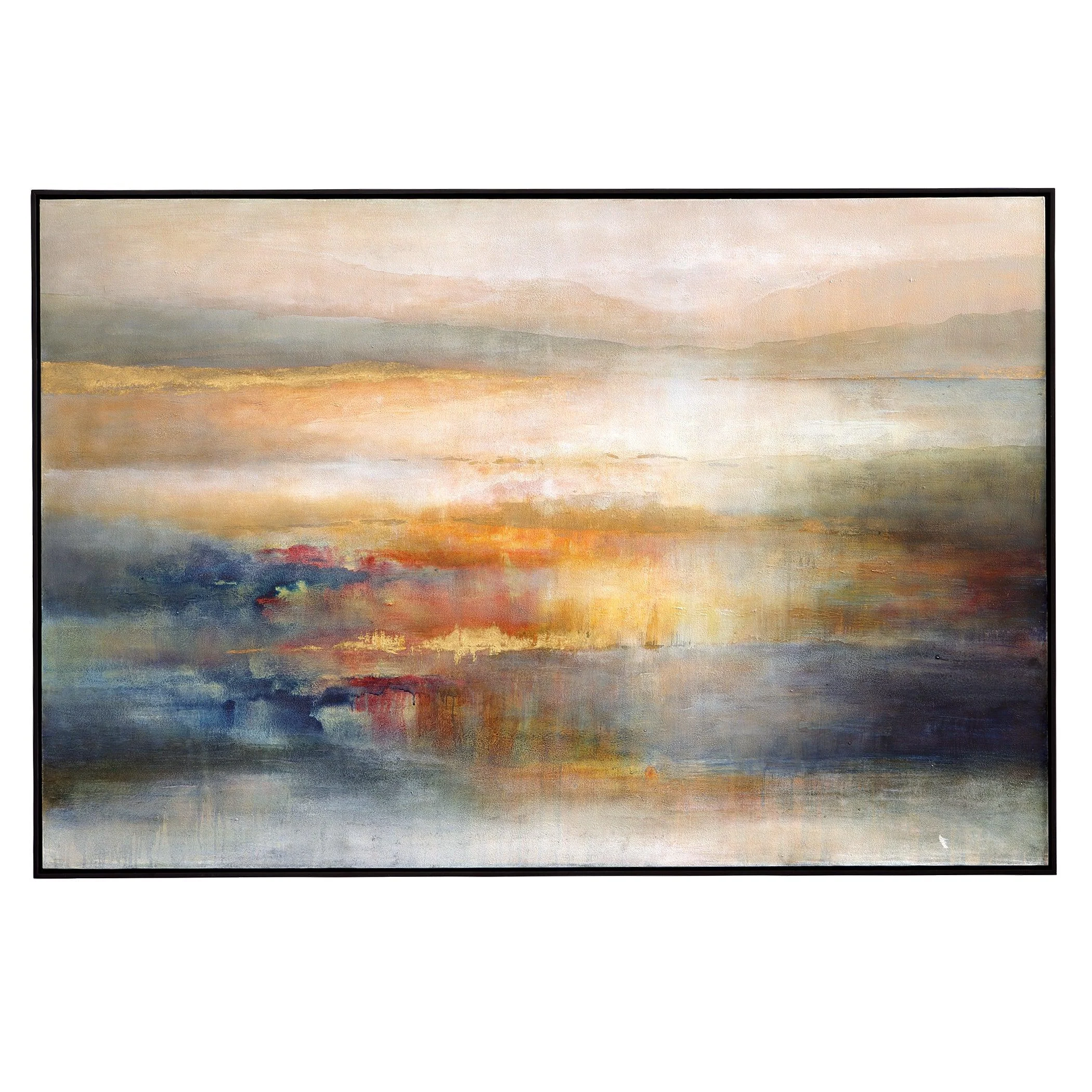 Seafaring Dusk Hand Painted Abstract Art
