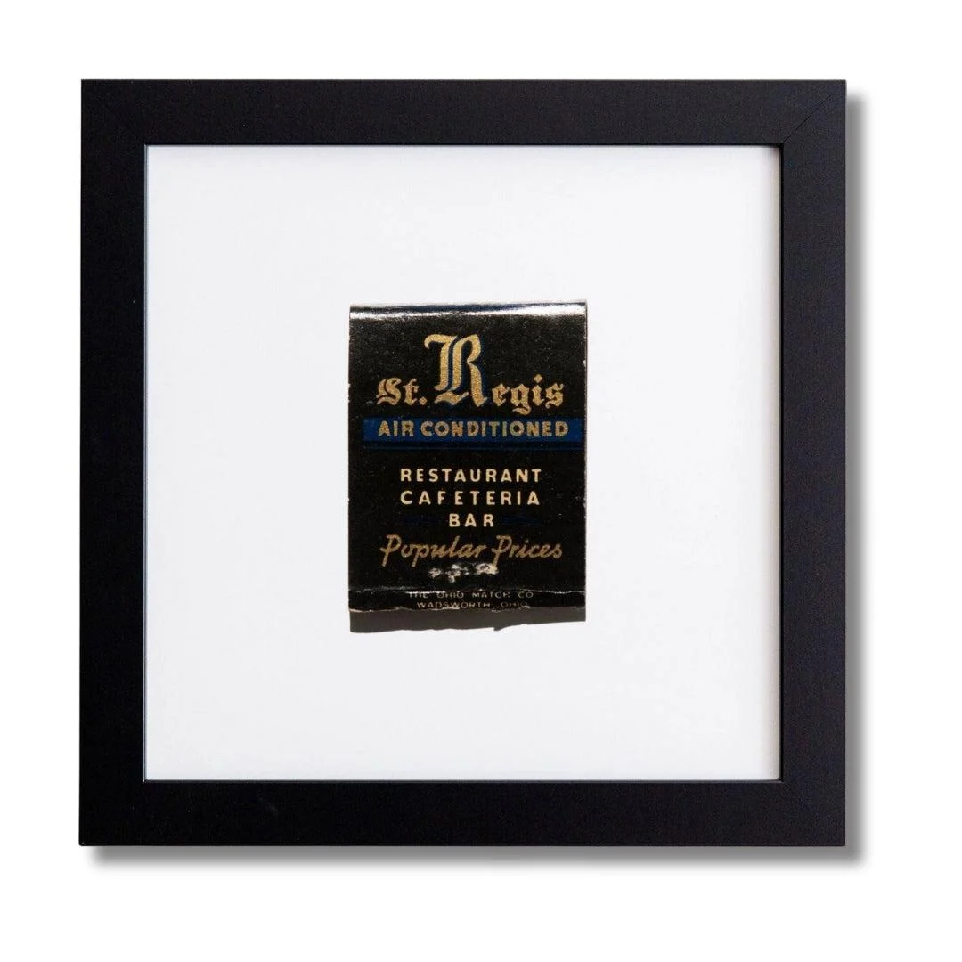 St. Regis Hotel New Orleans Match Print // Black Frame