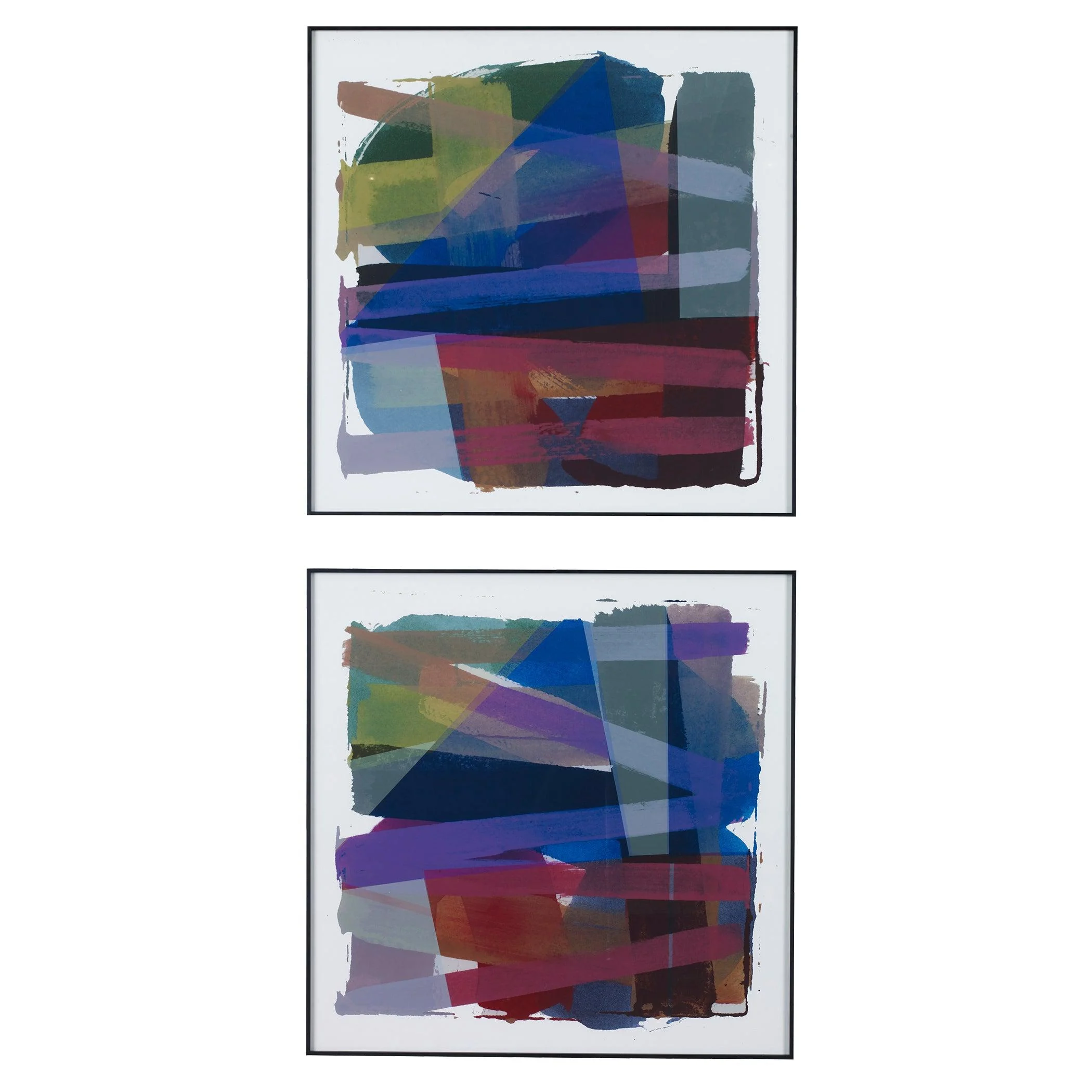 Vivacious Abstract Framed Prints // Set of 2