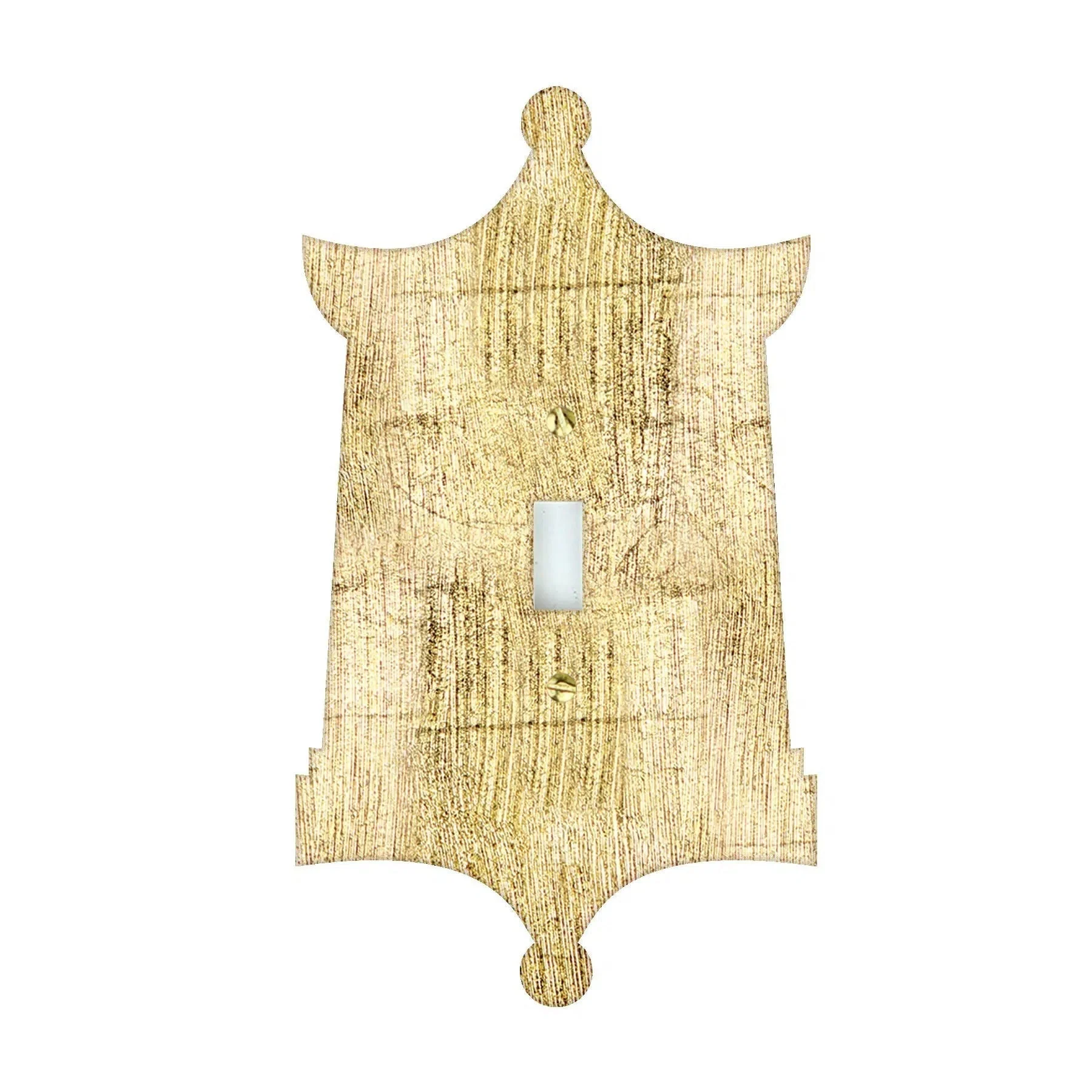 Gold Leaf Gilded Acrylic Pagota Switch Plate