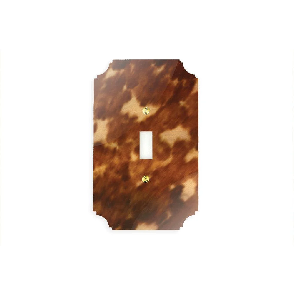 Tortoise Acrylic Switch Plate