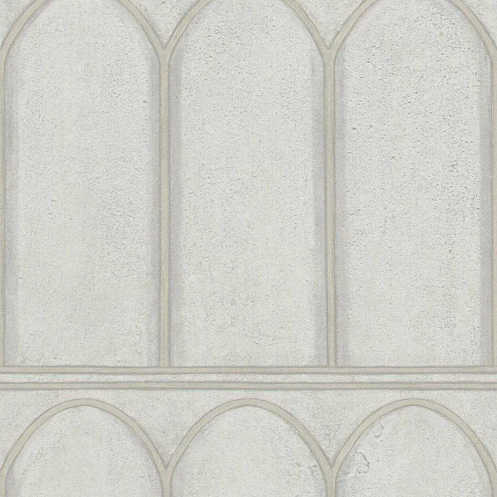 Arches Wallpaper // Grey & Pearl