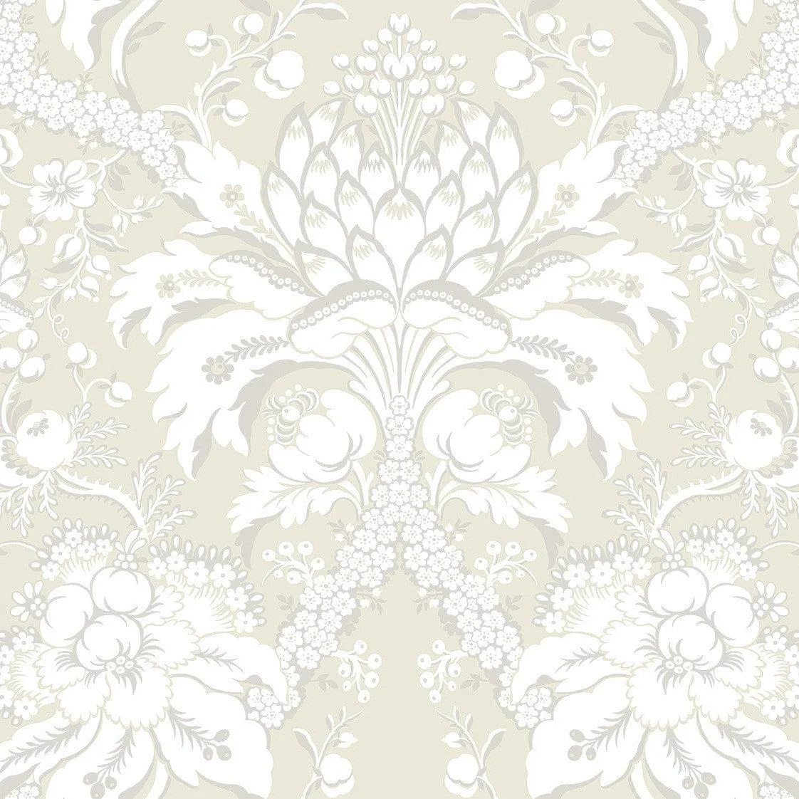 Artichoke Dam Wallpaper // Beige & Gold