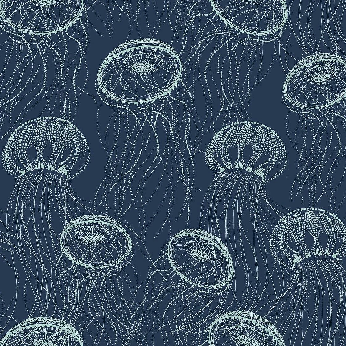 Atolla Wallpaper // Blue