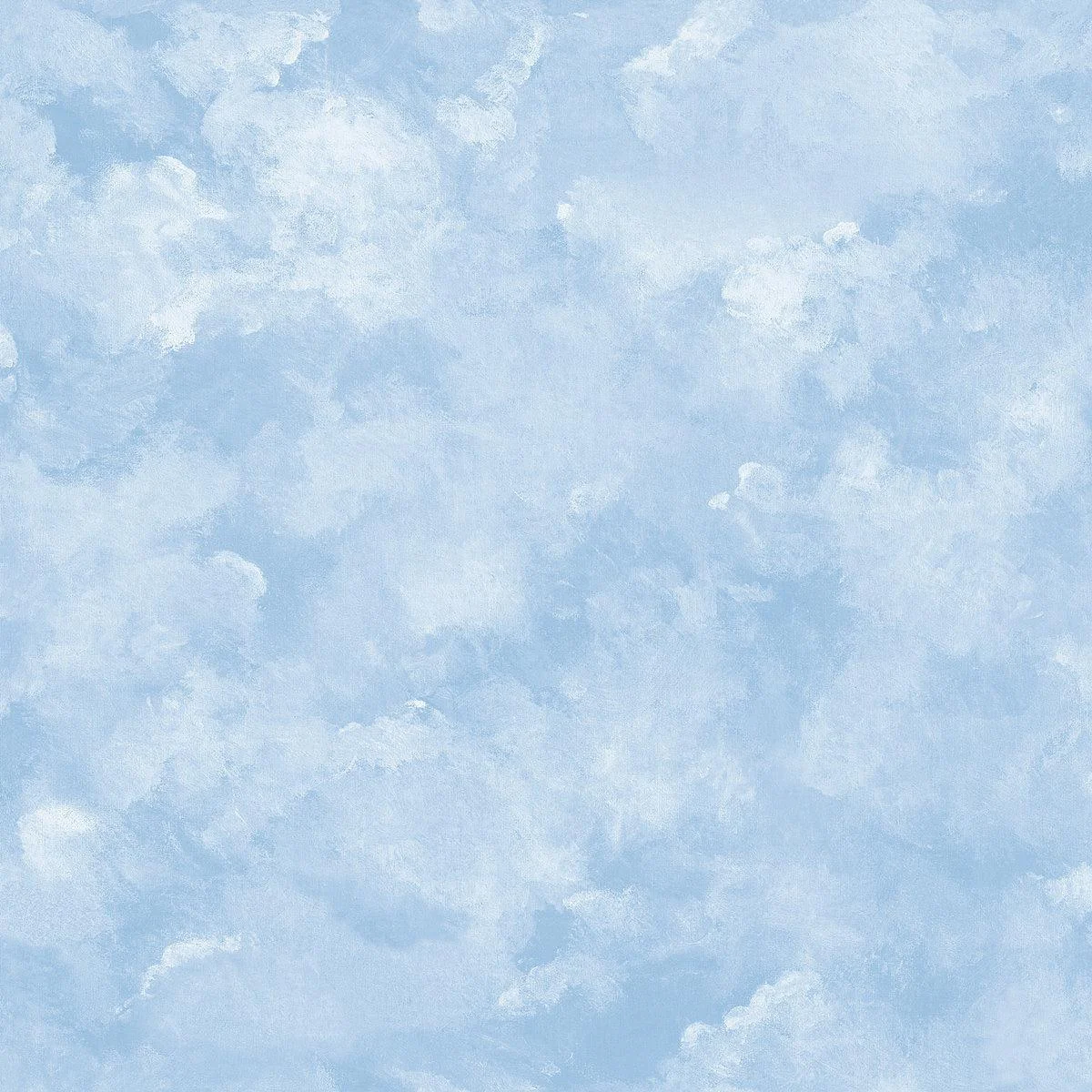 Atrium Clouds Peel & Stick Wallpaper // Blue