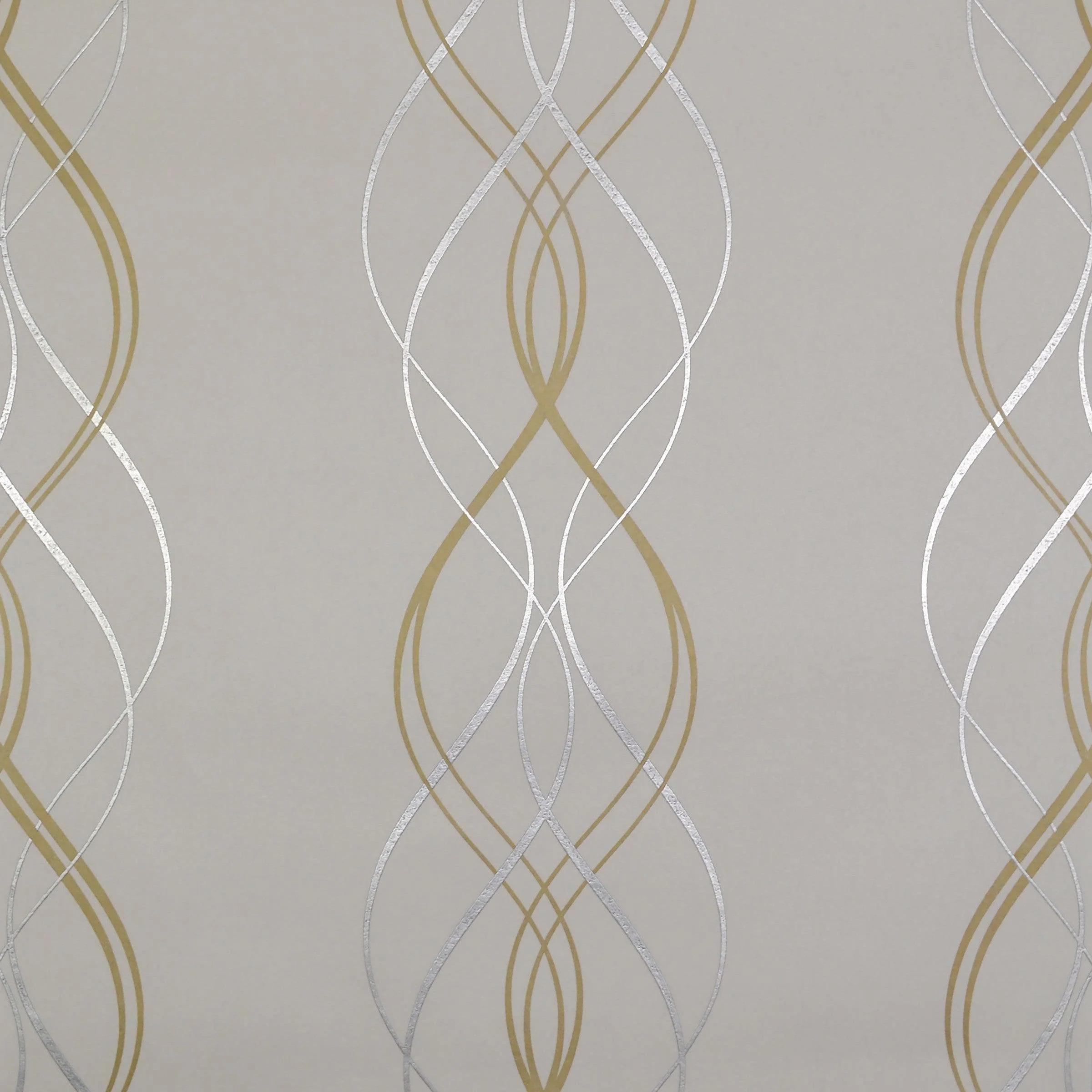 Aurora Wallpaper // Gold & Pearl