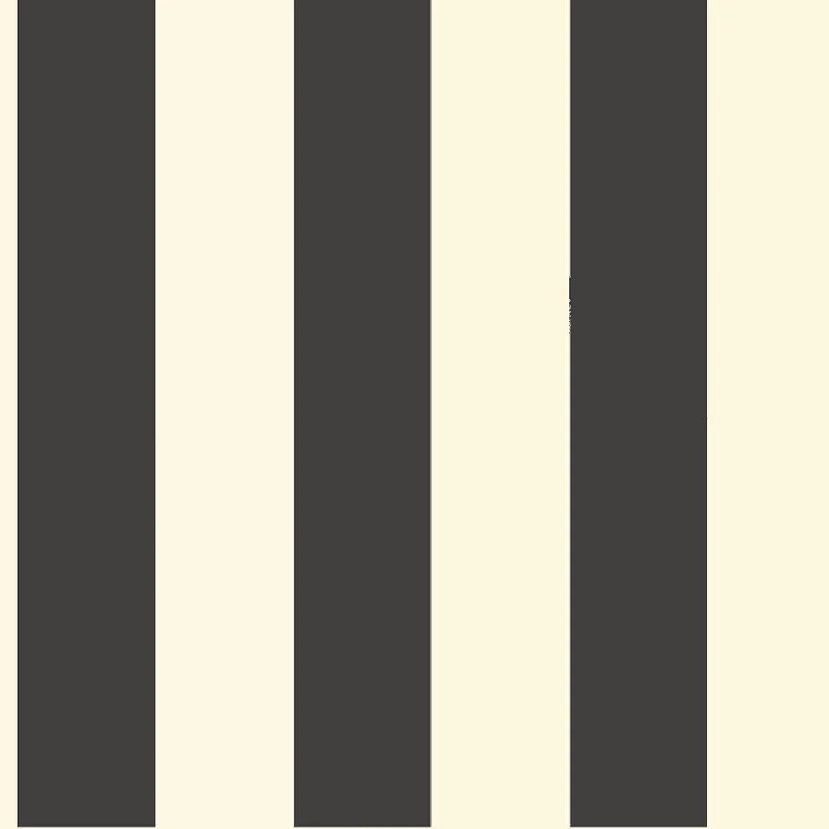 Awning Stripe Wallpaper // Black & White