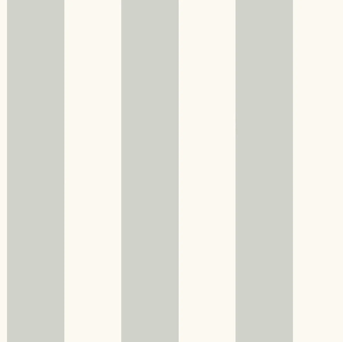 Awning Stripe Wallpaper // Grey & White