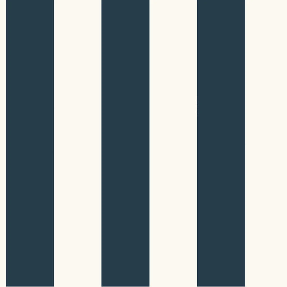 Awning Stripe Wallpaper // Navy