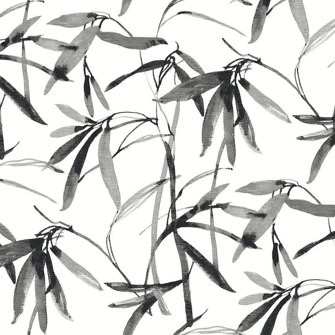 Bamboo Ink Wallpaper // Black & White