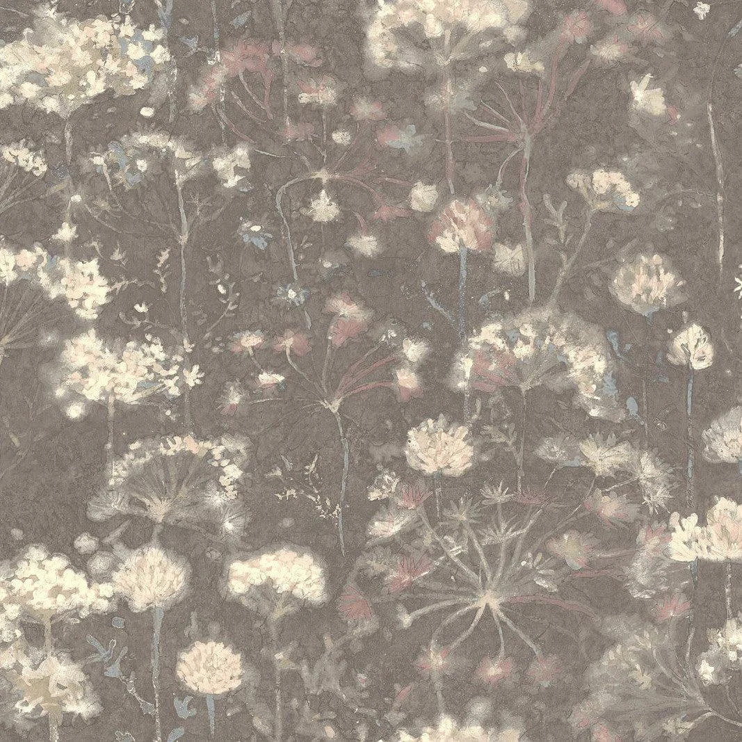 Botanical Fantasy Wallpaper // Dark Grey