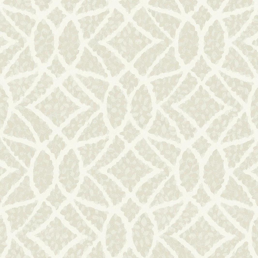 Boxwood Garden Wallpaper // Beige