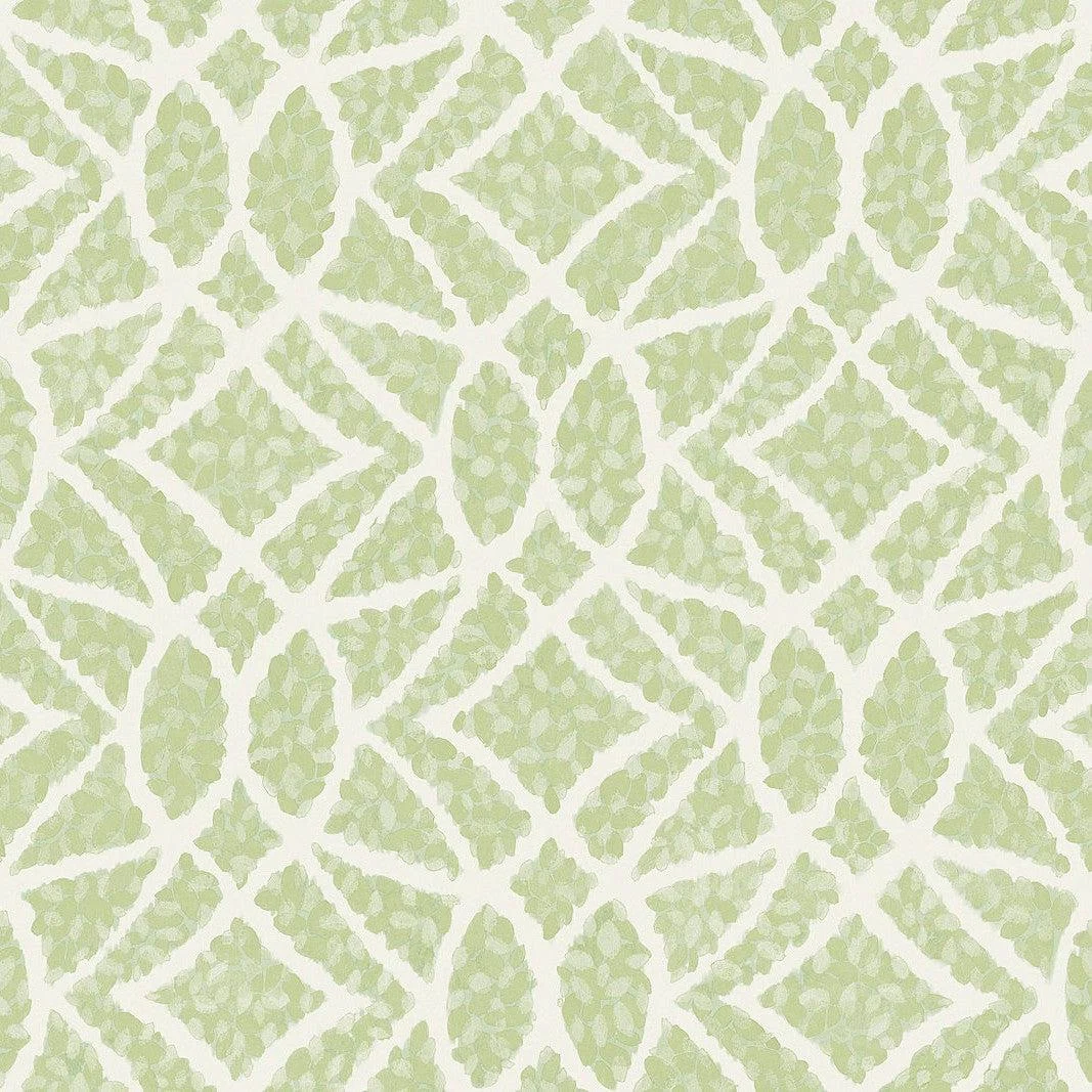Boxwood Garden Wallpaper // Light Green