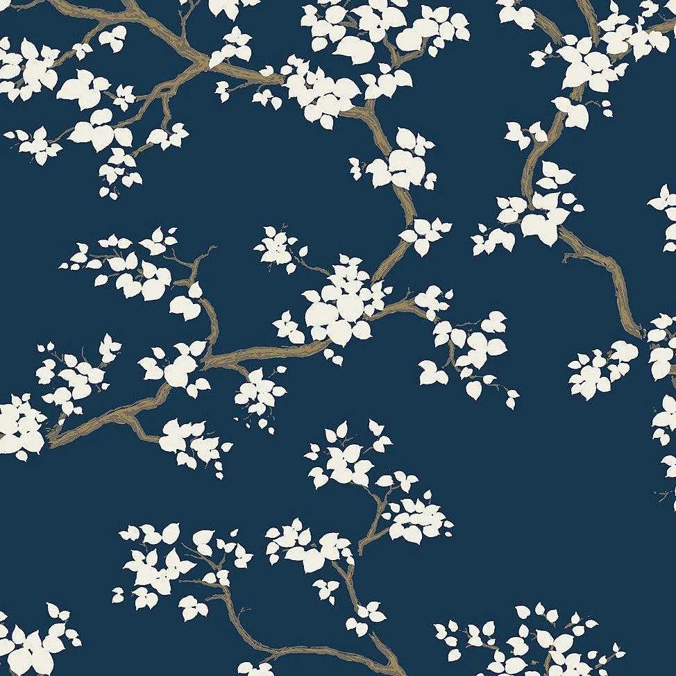 Branches Wallpaper // Navy