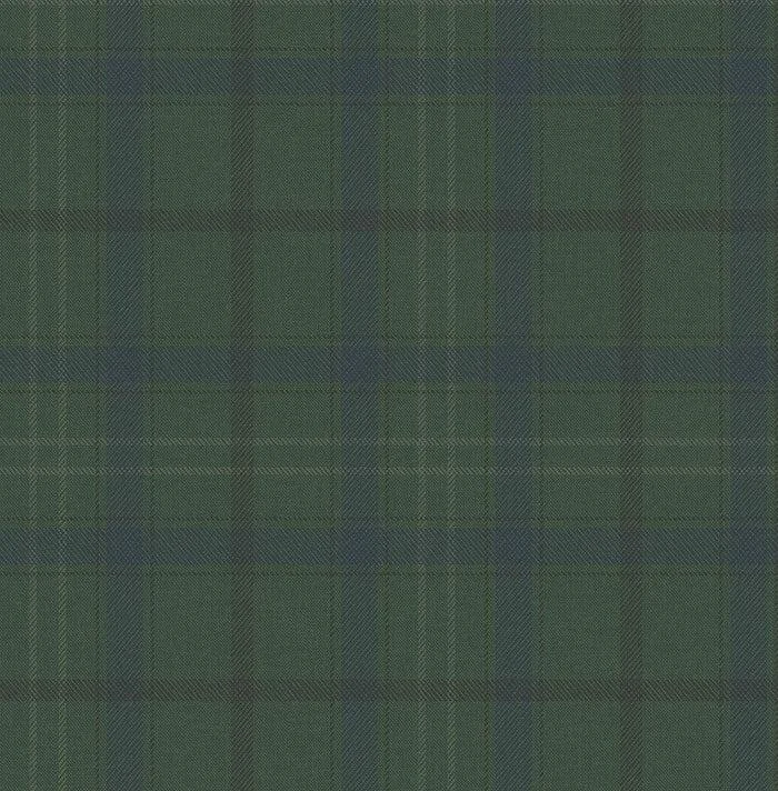 British Heritage Sauvage Plaid Wallpaper // Green