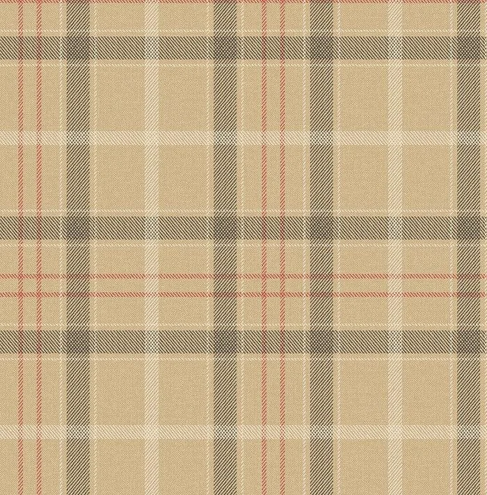 British Heritage Sauvage Plaid Wallpaper // Traditional Honey