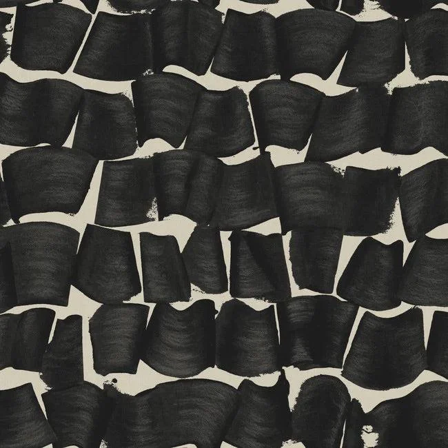 Brushed Ink Wallpaper // Black