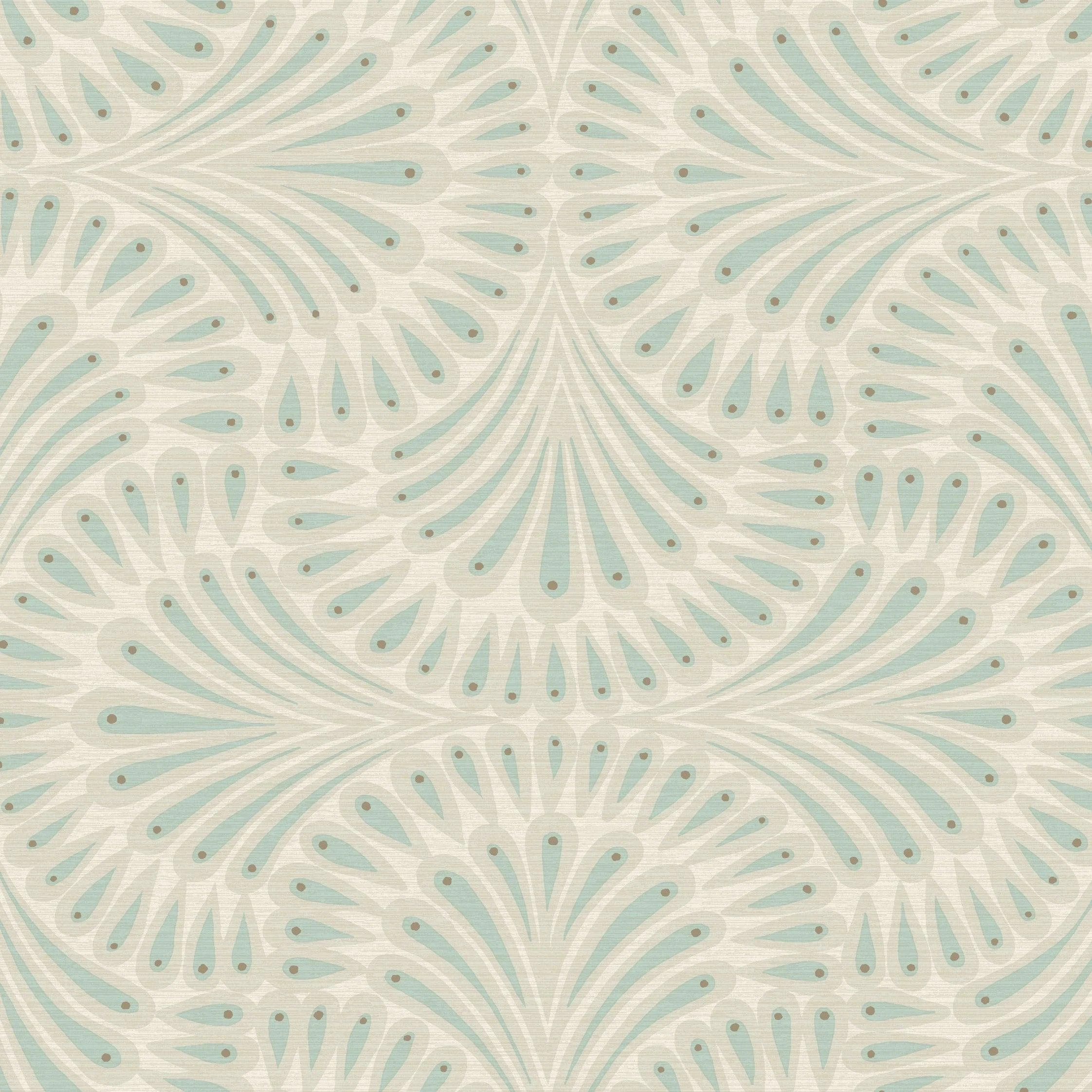 Cabaret Wallpaper // Beige Metallic