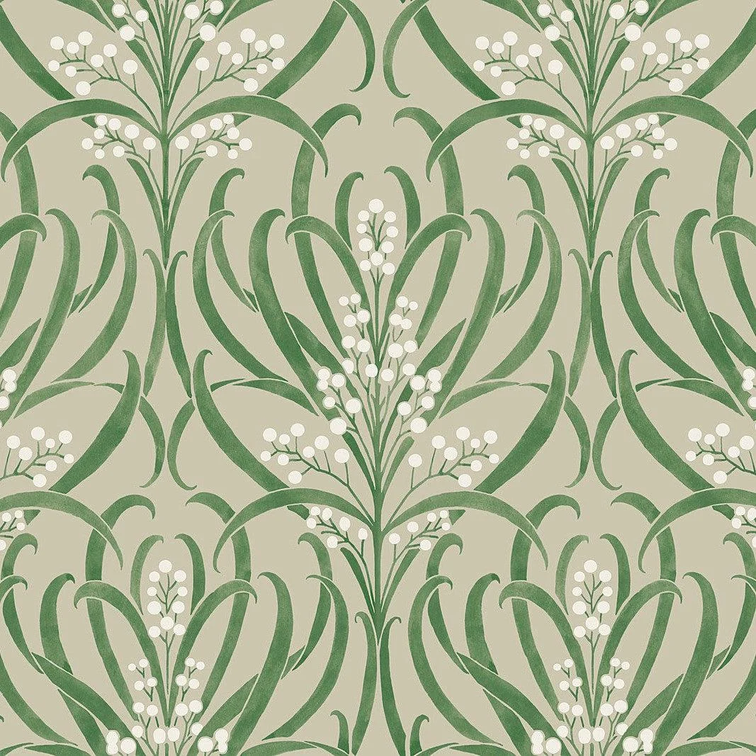 Calluna Wallpaper // Linen Metallic