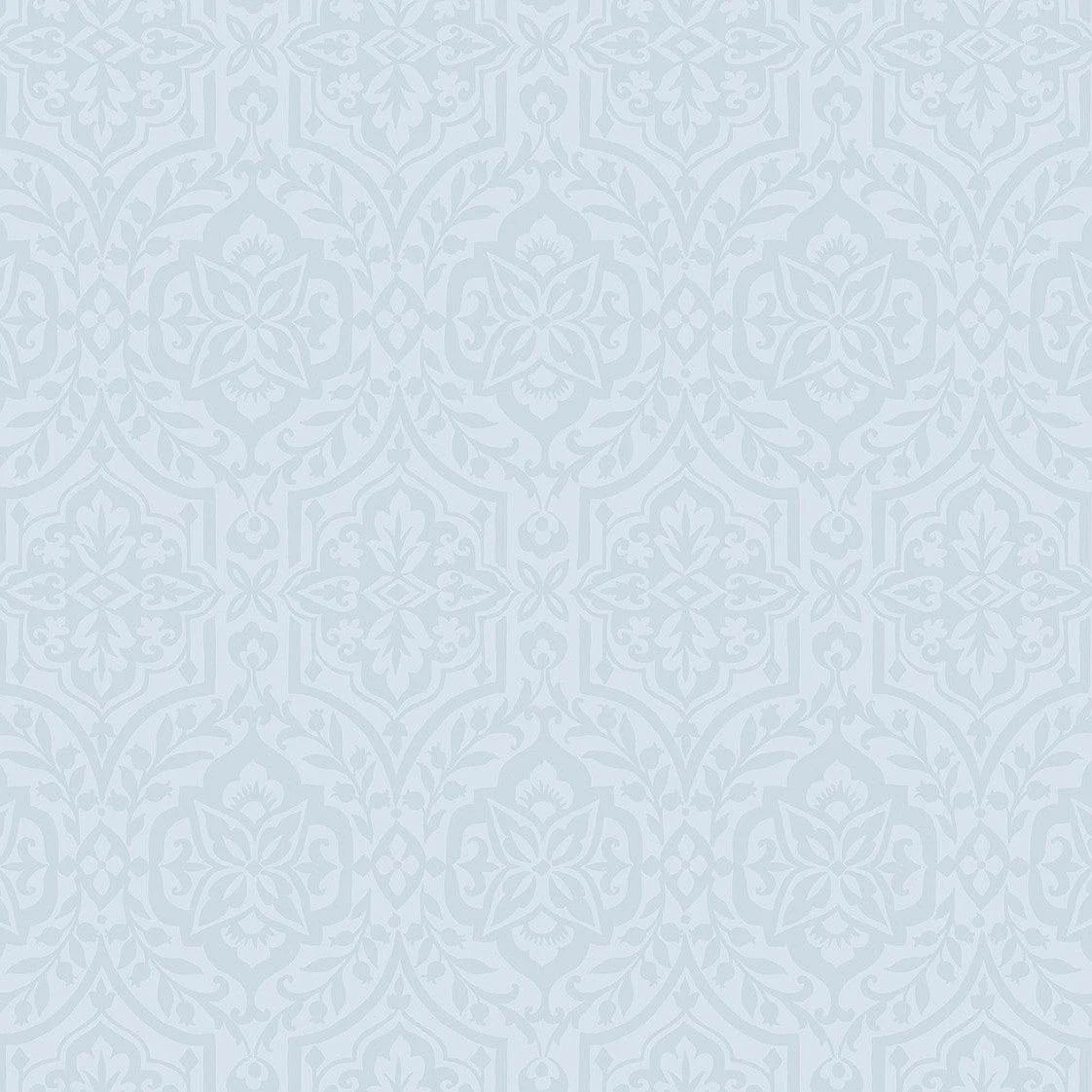 Cathedral Damask Wallpaper // Blue