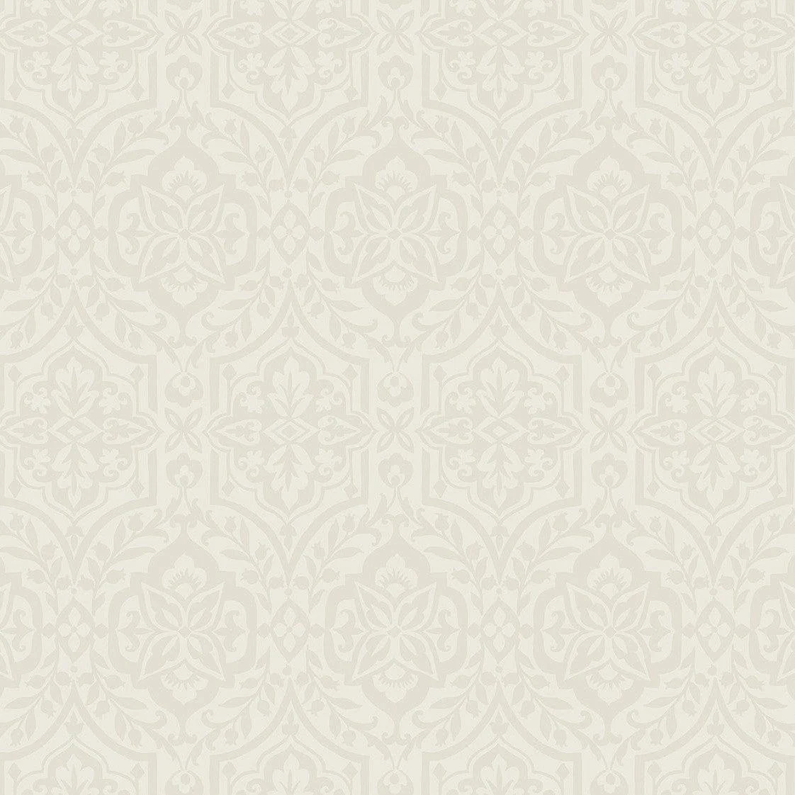 Catherdral Damask Wallpaper // Taupe