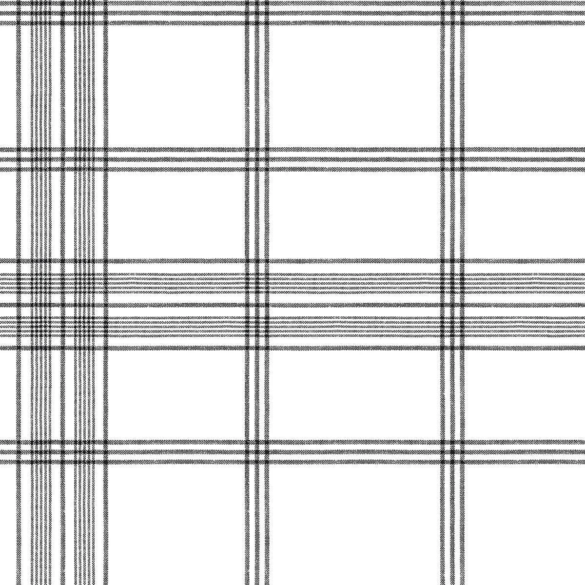 Charter Plaid Wallpaper // Black