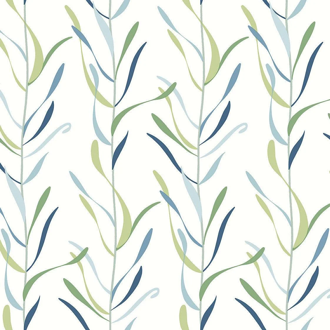 Chloe Vine Wallpaper // Peacock