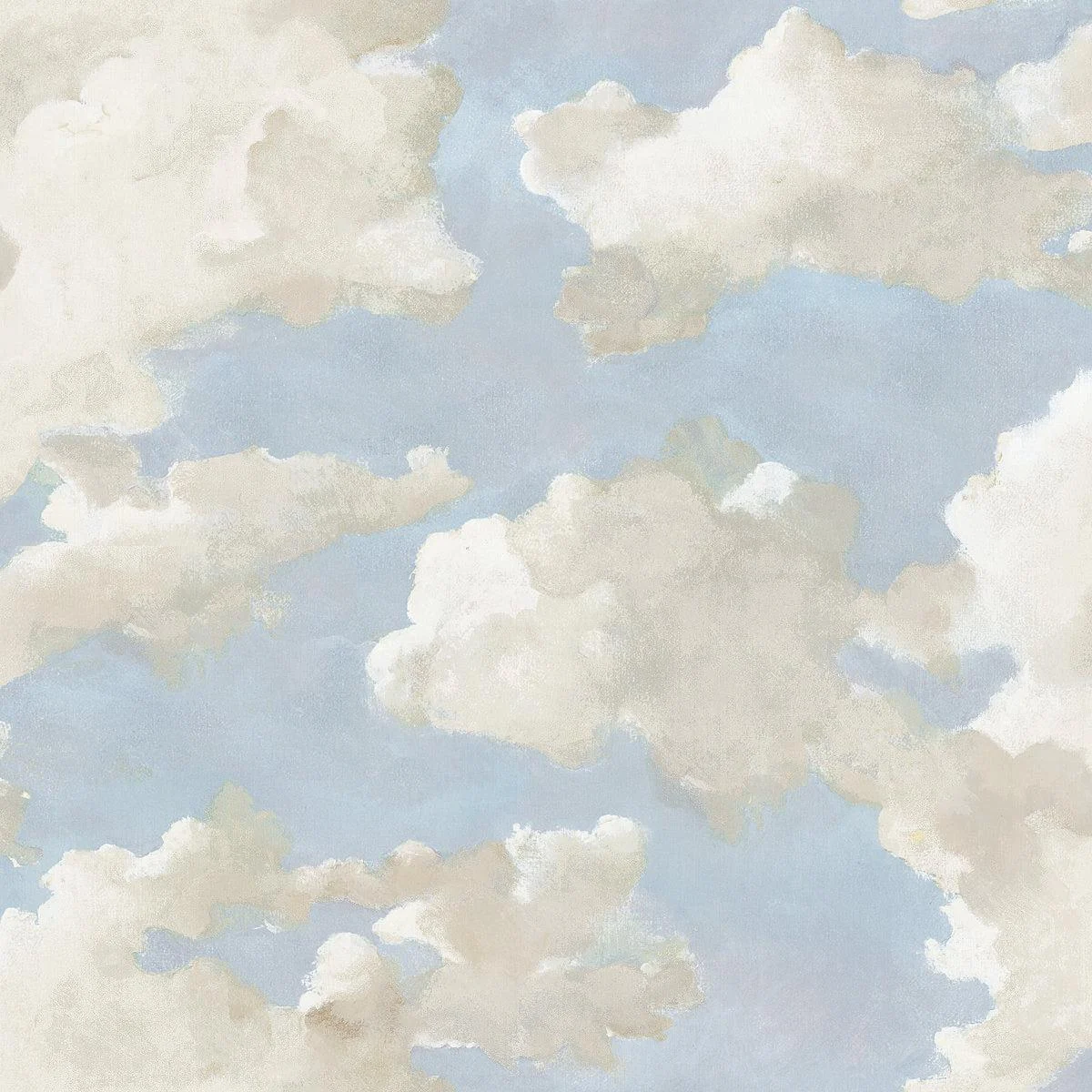 Clouds on Canvas Peel & Stick Wallpaper // Blue