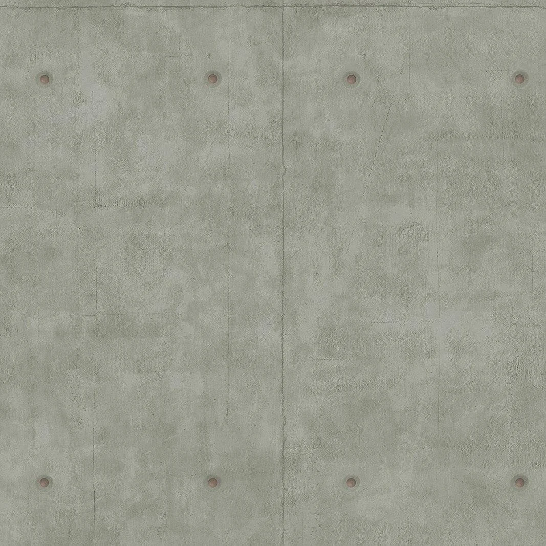 Concrete Wallpaper // Dark Grey & Copper Metallic