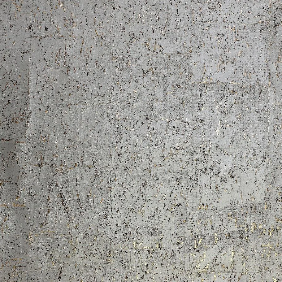 Cork Wallpaper // Warm Silver