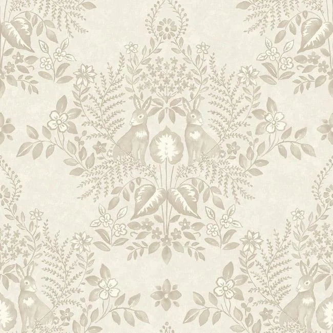Cottontail Toile Premium Peel + Stick Wallpaper // Wicker