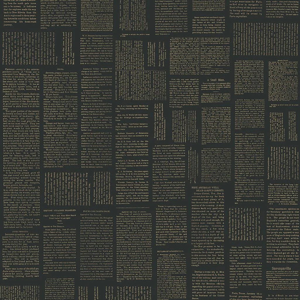 Crafted Editorial Wallpaper // Black & Gold Metallic