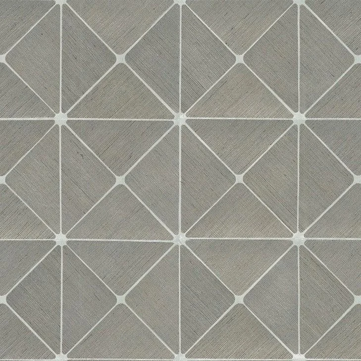 Dazzling Diamond Sisal Grasscloth Wallpaper // Grey
