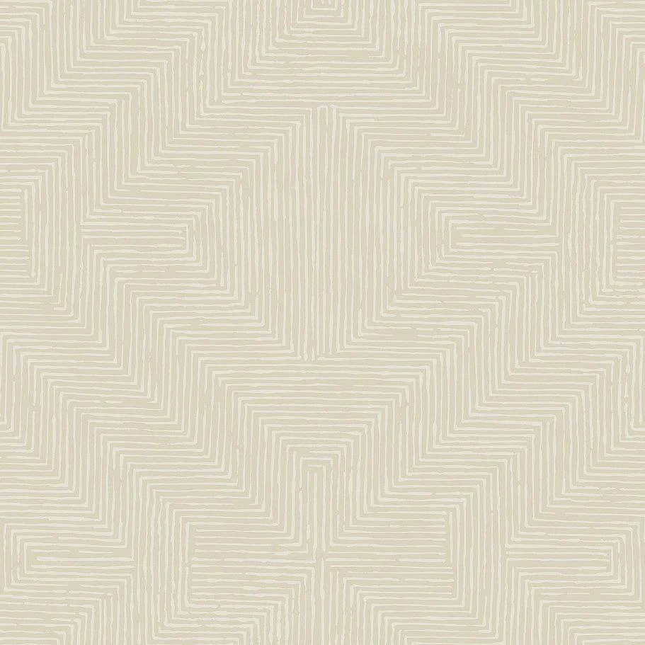 Diamond Channel Wallpaper // Beige