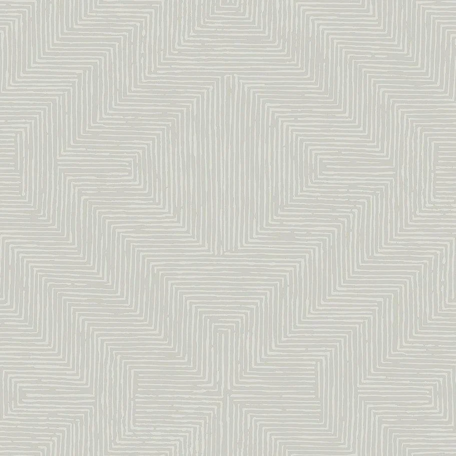 Diamond Channel Wallpaper // Light Grey