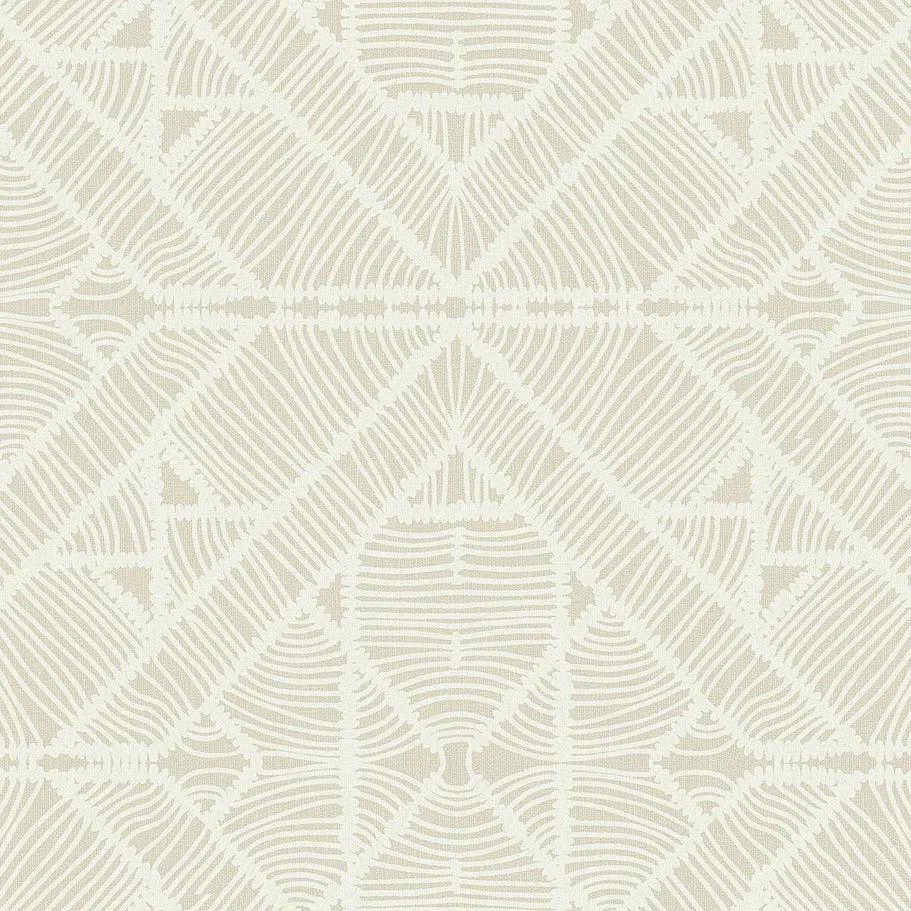 Diamond Macrame Peel & Stick Wallpaper // Beige