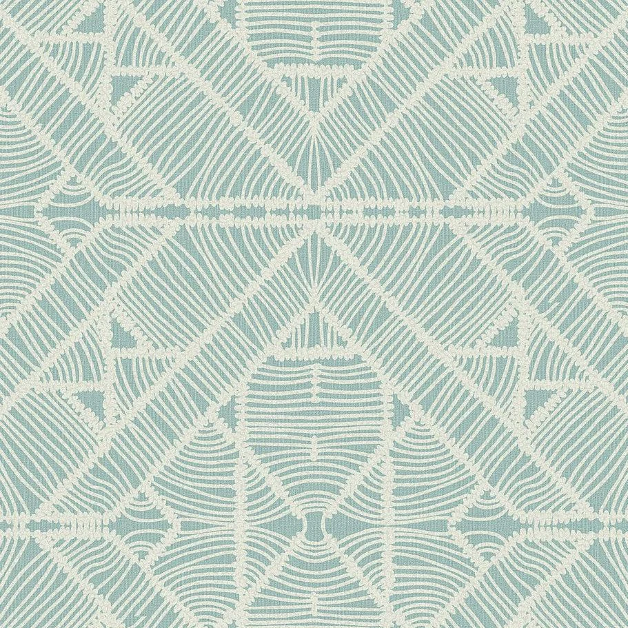 Diamond Macrame Wallpaper // Aqua