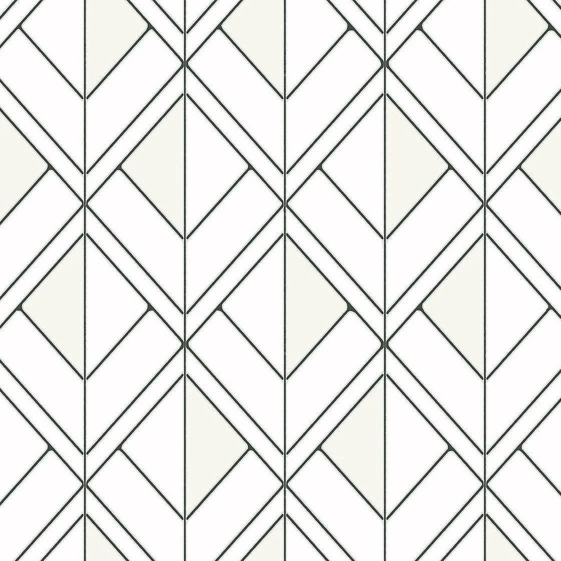Diamond Shadow Wallpaper // White