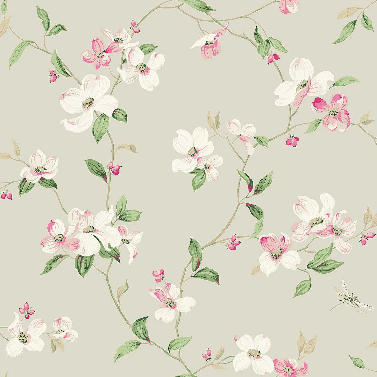 Dogwood Wallpaper // Taupe
