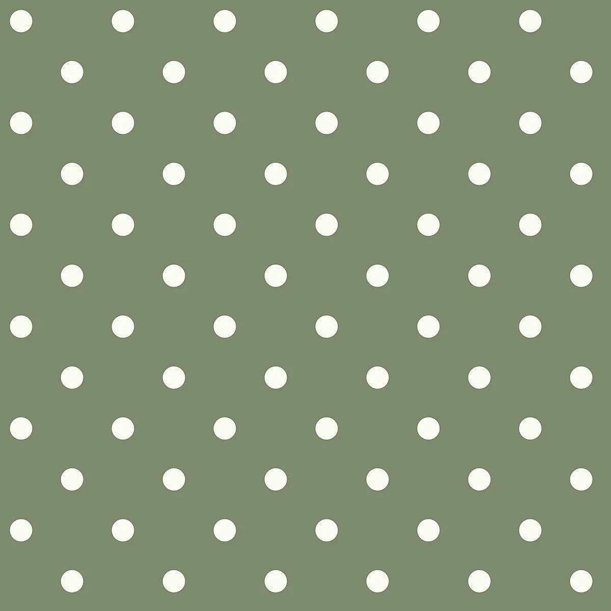 Dots on Dots Wallpaper // White & Green