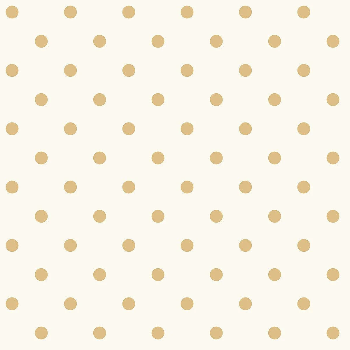 Dots on Dots Wallpaper // White & Yellow