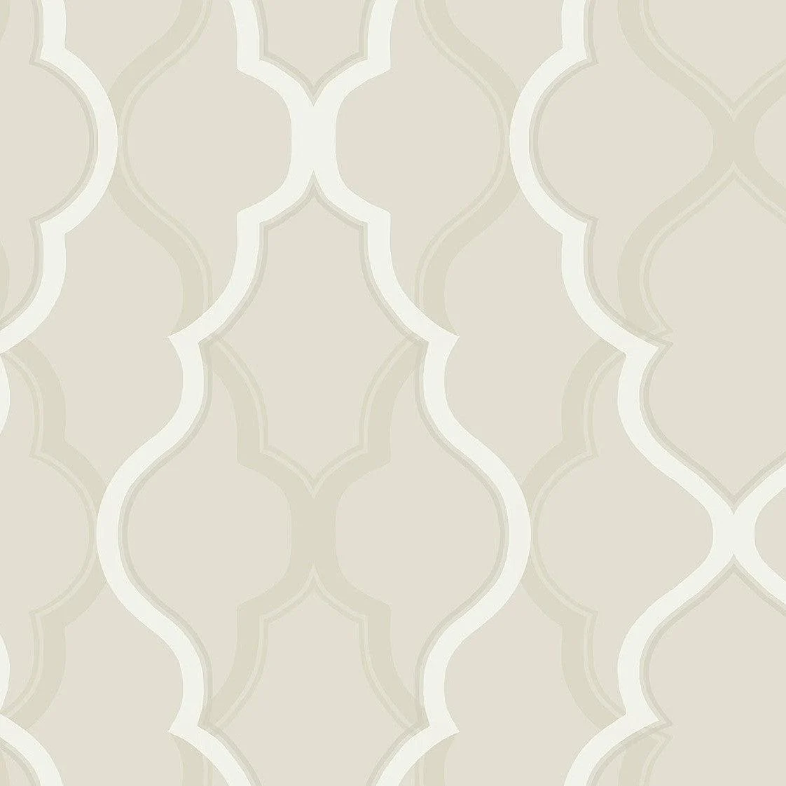 Double Damask Peel & Stick Wallpaper // Beige